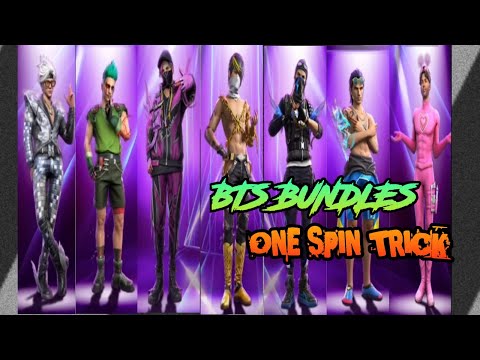 BTS BUNDLES IN FREE FIRE 🔥 ONE SPIN TRICK 🎯