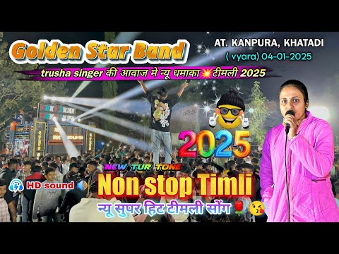 Golden Star Band 🥁 2025 | आदिवासी super hit nonstop timli song |🪘 tur tone timli At khatadi Vyara