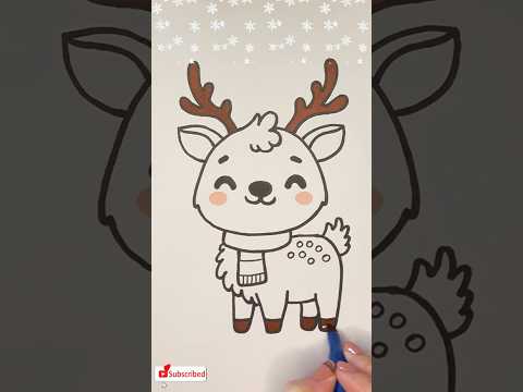 Let's Draw a Cute Deer 🦌🎨