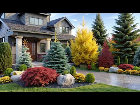 Nature's Finest | Coniferous Plant Front Yard Design Ideas to Wow Your Neighbors