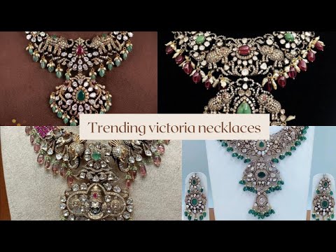 Trending Victoria Necklaces || ట్రెండింగ్ విక్టోరియా నెక్లెస్‌ ||#victoriajewellery