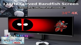 34 Inch Ultrawide Monitor 4K128Hz 3440X1440 Curved Gaming Monitor IPS 1900R PC Review