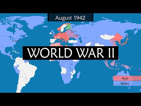 World War II - Summary on a Map