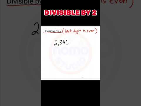 Divisible by 2     #divisibilityrule #exampreparation #civilservicesexam #governmentexam