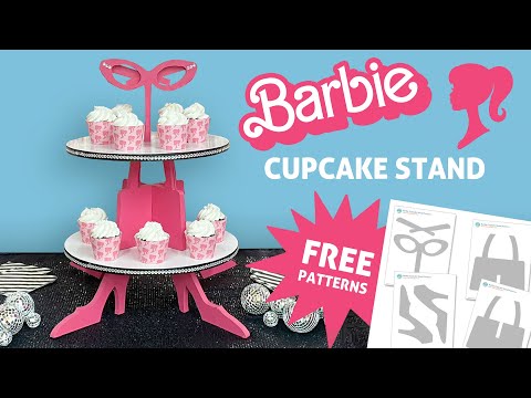 DIY Barbie cupcake stand for your Barbie Party