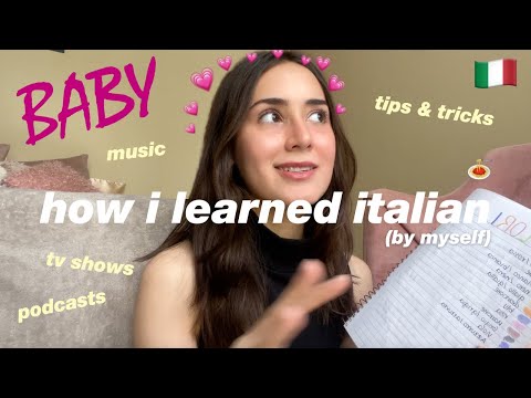 how i learned italian by myself 🇮🇹 (bcs i watched baby on netflx lol) | at home, resources