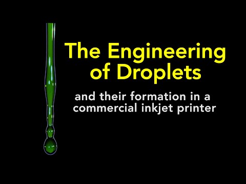 The Engineering of Droplets and their Formation in a Commercial Inkjet Printer