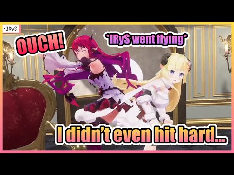 Watame Sent Poor IRyS Flying in a Butt Sumo Match...【Hololive】