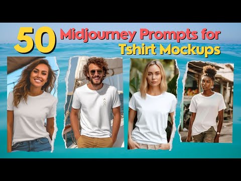 FREE Midjourney Mockup Prompts to Create Awesome T-shirt Mockups | $$$ Sell Mockups in etsy $$$