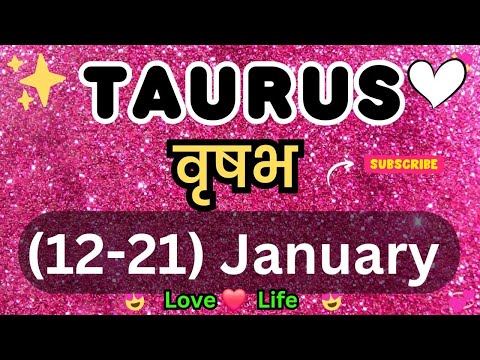 वृषभ राशि साप्ताहिक राशिफल।Taurus।Weekly Love Tarot Reading (12-21)January 2025। Hindi #love #taurus