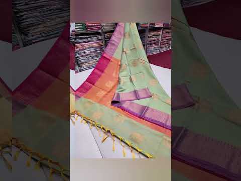 Banarasi masriz nd Munga linen cotton rich pallu contrast blouse DM 9444397112 