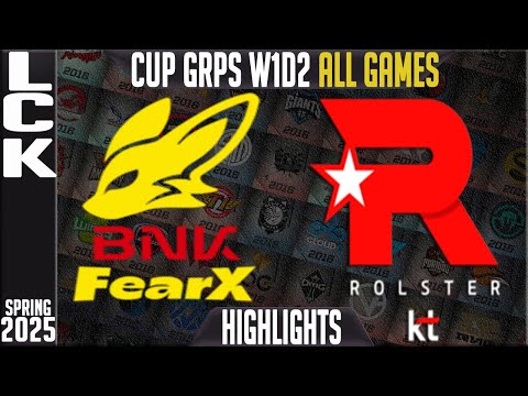 BFX vs KT Highlights ALL GAMES | LCK CUP Spring 2025 Groups W1D2 | BNK FearX vs KT Rolster