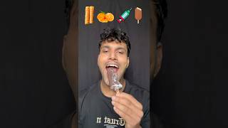 Dhungri,orange,injection,icecream 🍊🩼🍦 #asmr #funny #eatingchallenge #bikueating #mukbang #bikram