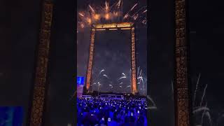 Happy New Year 2024 at Dubai Frame 🎆🎆 #thingstodoindubai #placestovisitindubai