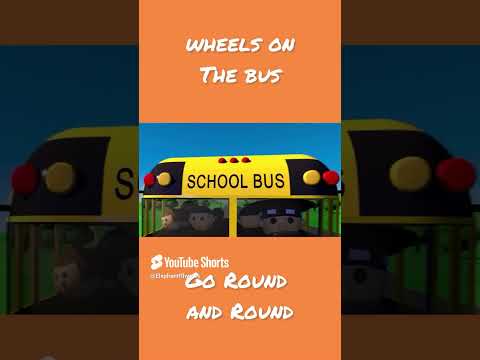 Wheels on the Bus #shorts | Nursery Rhymes & Kids Songs