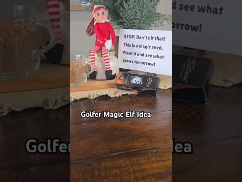 Golfer Magic Elf Idea #elfontheshelfideas #elf #rapsodo #rapsodogolf #playwithoutlimits @Rapsodo