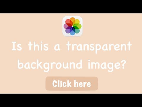 How to check that your PHOTO is a transparent background image