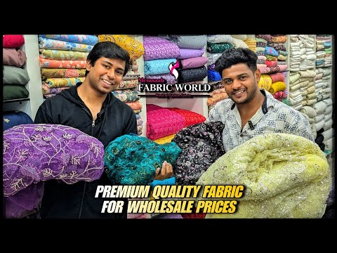 Bangalore Shivajinagar ibrahim Sahib Street trending premium quality fabric for wholesale prices