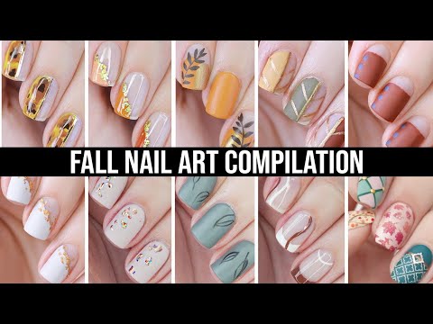 FALL NAIL ART DESIGNS 🍂 Cozy & Easy Nail Art Compilation