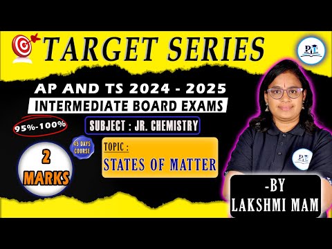 STATE OF MATTER CLASS 11 2MARKS  || IPE 2025 || PHYSICS IN TELUGU || #ipe2025 #chemistry #interboard