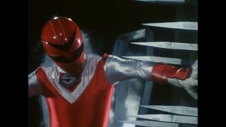 最高のシーン、レッドレンジャーが敗北、光戦隊マスクマン best scene, red ranger suffers defeat, sentai maskman 23