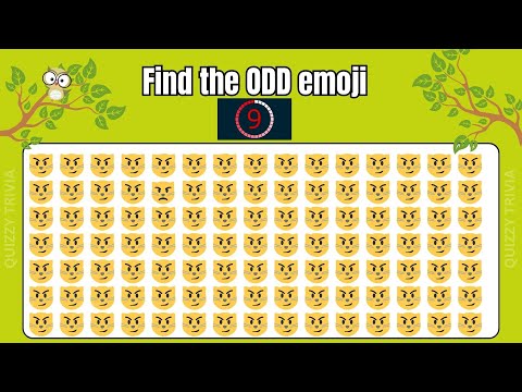 Find the ODD emoji. #emojichallenge #emojiquiz #quiz #kidfriendly