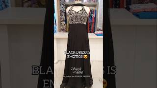 Black is foreever #cocktail #blackgown #onepcs #onlineshopping #readymadedress #marriage #shaadi