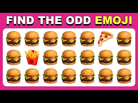 Find the ODD One Out - Emoji Edition | Easy, Medium, Hard Levels