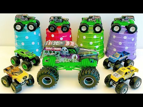 MONSTER JAM | GRAVE DIGGER | WRECKING CREW | HOT WHEELS MONSTER TRUCKS | TAYO THE LITTLE BUS | TAZ