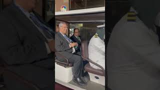 Tata Sons Chairman N Chandra & Noel Tata, Chairman Of Trent Drive Around | Auto Expo 2023 |CNBC-TV18