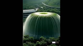 A Glimpse of Paradise: The Majestic Waterfall Dome  #nature_up_close#waterfall #discovernature