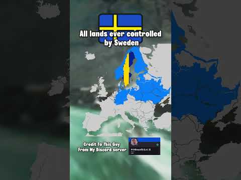 All lands ever controlled by Sweden #europe #geography #map #mapping #memes #edit #mapper