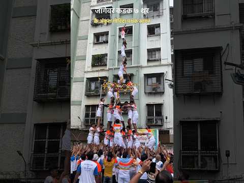 जागेवर ७ थर | कै.अंकुश गोविंदा पथक सायन | dahi kala 2024 | dahi handi Mumbai | Dinesh Kajal Vlogs