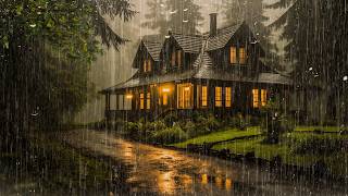 HEAVY RAIN for Sleeping | Rain on Roof for Insomnia Relief, Relaxing - White Noise