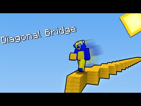 Aprendí a hacer Diagonal Bridge en 1 Hora!! Minecraft Pe