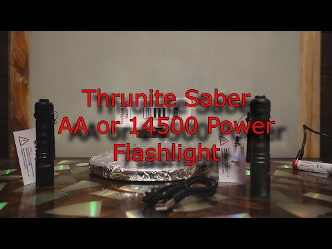 Thrunite Saber The Wicked Throw AA powered flashlight