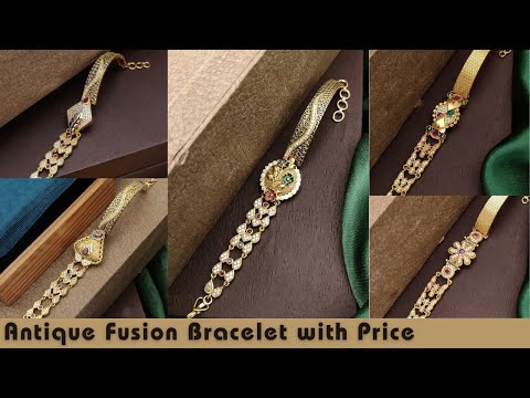 Traditional Gold Bracelet Designs with Price - Antique Gold Bracelet - Latest Design Bracelet Gold