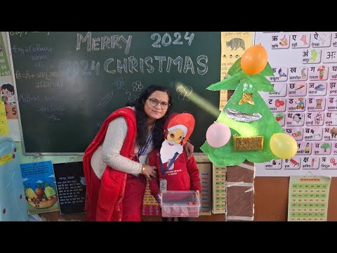 Christmas Day celebrations in school #merry #christmasmusic #schooltime #nipunactivity #subscribe