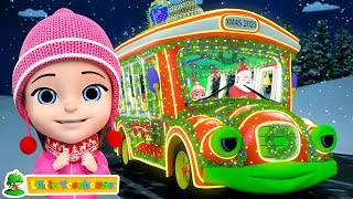 Christmas Santa Wheels on the Bus Rhyme + More Xmas Carols & Songs for Kids