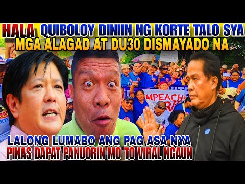 HALA QUIBOLOY HINDI NAKALOSOT SA KORTE MGA CONGRESSMAN TAKOT SA KANYA