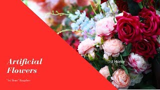 Artificial Flowers For Home Decor  | Silk Flowers | Artificial Flower Bunches Sticks | 1st Home