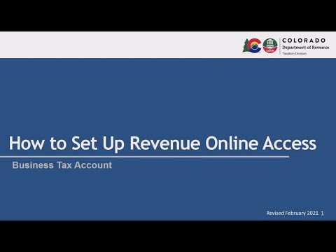 How To Set Up Revenue Online Access