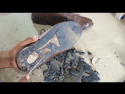 Redchief shoe sole replacement. from Assam. shoe restoration