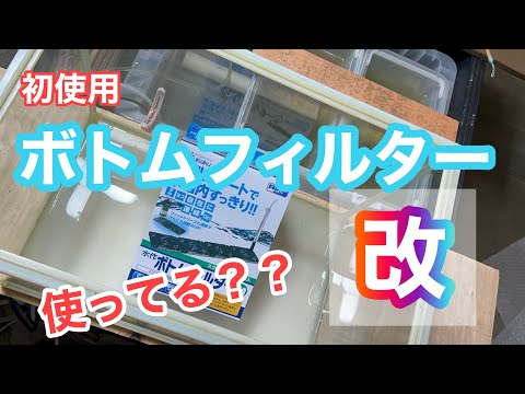 (メダカ)ボトムフィルター初使用で改造してみた！いい感じ使えそう😁