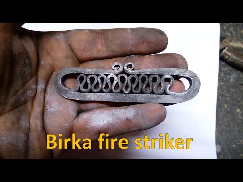 Birka fire striker, how to forge/Kucie krzesiwa