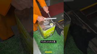 KADA PRASAD AT 📍 GURDWARA BANGLA SAHIB Jii..🙂‍↕️ #shorts #viralvideo #gurdwara