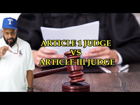 YUSEF EL -EXPLANATION OF ARTICLE I JUDGE (ADMINISTRATOR) VS ARTICLE III JUDGE (CONSTITUTIONAL)