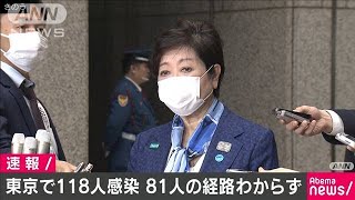 81人もの感染経路不明　都知事が改めて外出自粛要請(20/04/04)