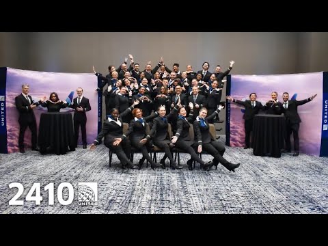 UNITED Class 2410 Flight Attendant Graduation