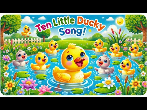 Count with Ten Little Duckies! 🦆✨ Count & Sing Along for Learning Fun!